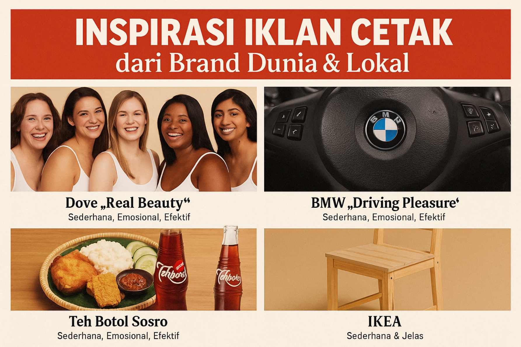 Contoh Iklan Media Cetak dari Brand Besar yang Efektif & Inspiratif