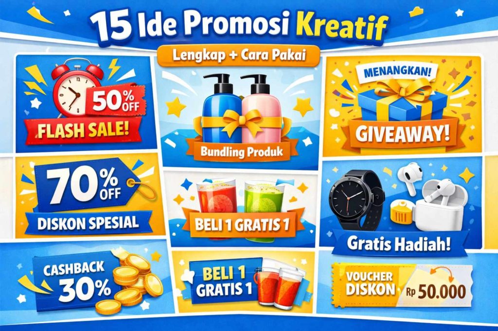 15 Ide Promosi Kreatif (Lengkap + Cara Pakai)